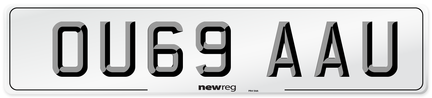OU69 AAU Number Plate from New Reg